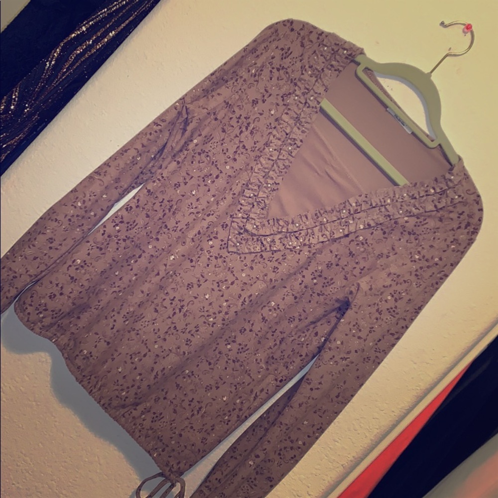 Purple Long Sleeve Top